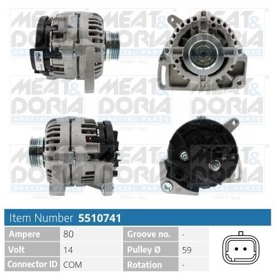 Alternatore MEAT & DORIA 5510741