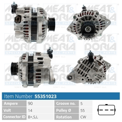 Alternatore MEAT & DORIA 55351023