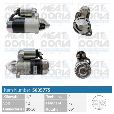 Motorino d'avviamento MEAT & DORIA 5035775