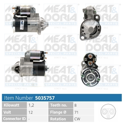 Motorino d'avviamento MEAT & DORIA 5035757