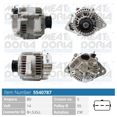 Alternatore MEAT & DORIA 5540787