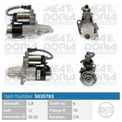 Motorino d'avviamento MEAT & DORIA 5035783