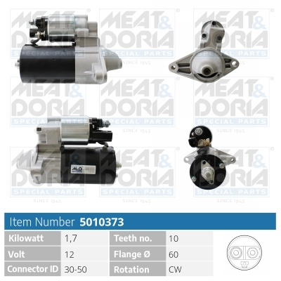 Motorino d'avviamento MEAT & DORIA 5010373