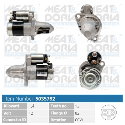 Motorino d'avviamento MEAT & DORIA 5035782