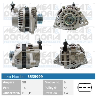 Alternatore MEAT & DORIA 5535999