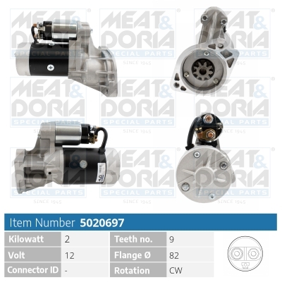 Motorino d'avviamento MEAT & DORIA 5020697