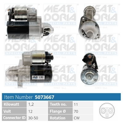 Motorino d'avviamento MEAT & DORIA 5073667