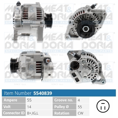 Alternatore MEAT & DORIA 5540839