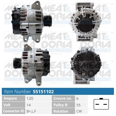 Alternatore MEAT & DORIA 55151102