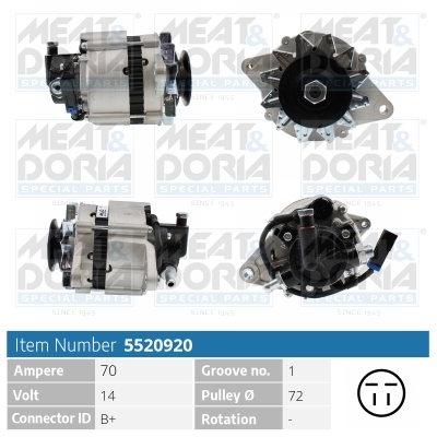 Alternatore MEAT & DORIA 5520920
