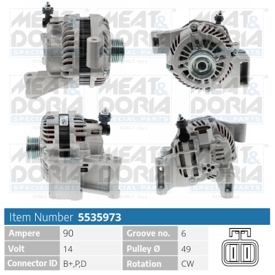 Alternatore MEAT & DORIA 5535973