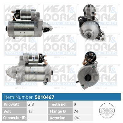 Motorino d'avviamento MEAT & DORIA 5010467