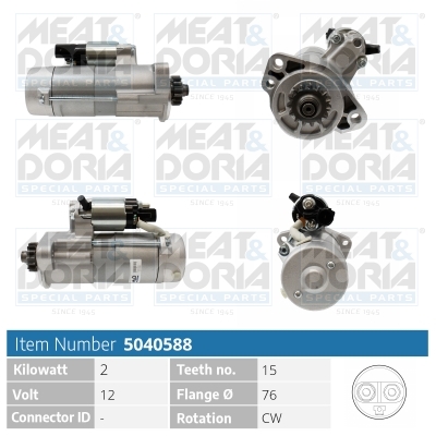Motorino d'avviamento MEAT & DORIA 5040588
