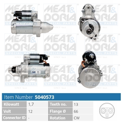 Motorino d'avviamento MEAT & DORIA 5040573