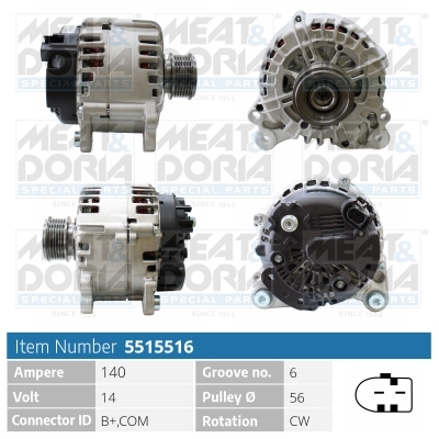 Alternatore MEAT & DORIA 5515516