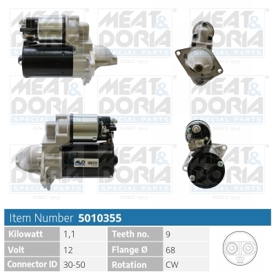 Motorino d'avviamento MEAT & DORIA 5010355