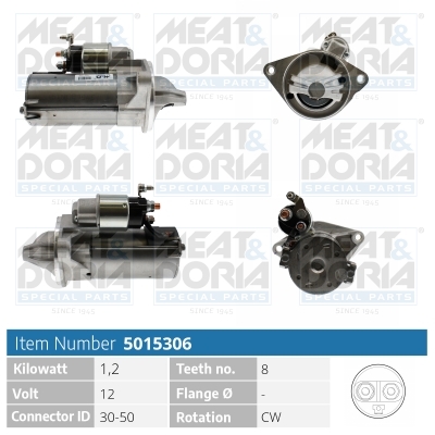 Motorino d'avviamento MEAT & DORIA 5015306