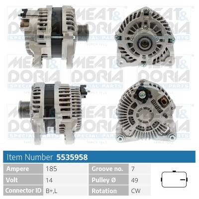 Alternatore MEAT & DORIA 5535958