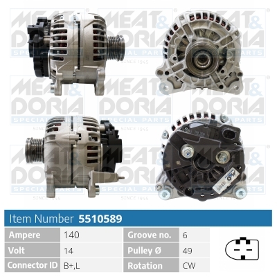 Alternatore MEAT & DORIA 5510589