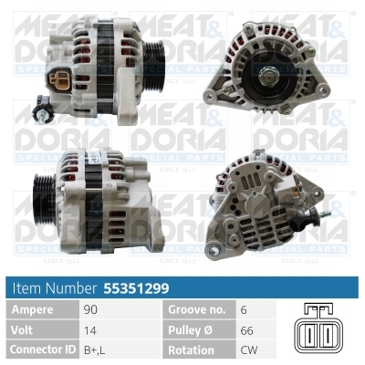 Alternatore MEAT & DORIA 55351299