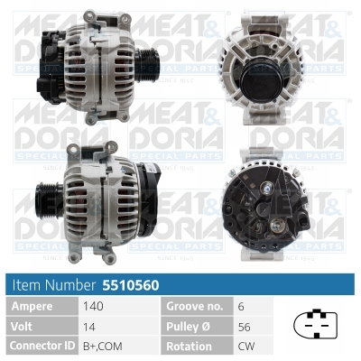 Alternatore MEAT & DORIA 5510560