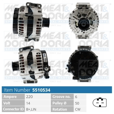 Alternatore MEAT & DORIA 5510534