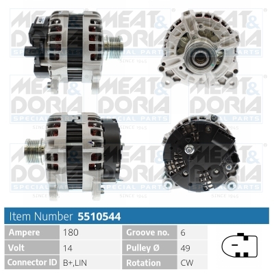 Alternatore MEAT & DORIA 5510544