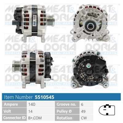 Alternatore MEAT & DORIA 5510545