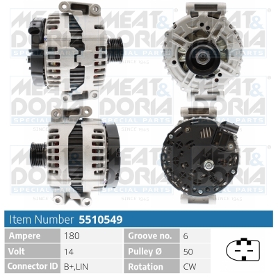 Alternatore MEAT & DORIA 5510549