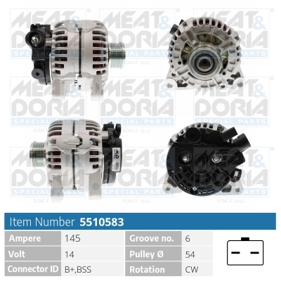 Alternatore MEAT & DORIA 5510583