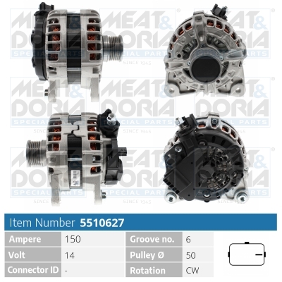 Alternatore MEAT & DORIA 5510627