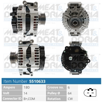Alternatore MEAT & DORIA 5510633