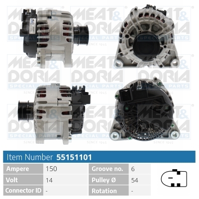Alternatore MEAT & DORIA 55151101