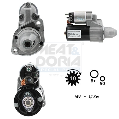 Motorino d'avviamento MEAT & DORIA 5010395G
