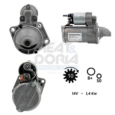 Motorino d'avviamento MEAT & DORIA 5010506G