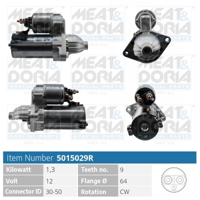 Motorino d'avviamento MEAT & DORIA 5015029R