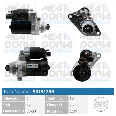 Motorino d'avviamento MEAT & DORIA 5015125R