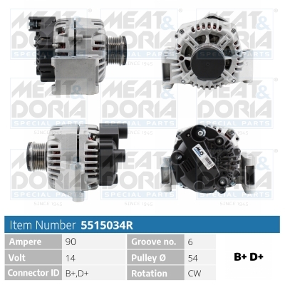 Alternatore MEAT & DORIA 5515034R