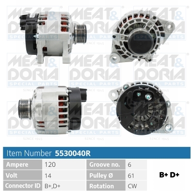 Alternatore MEAT & DORIA 5530040R