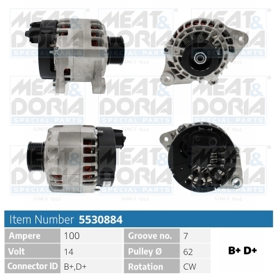 Alternatore MEAT & DORIA 5530884
