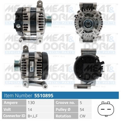Alternatore MEAT & DORIA 5510895