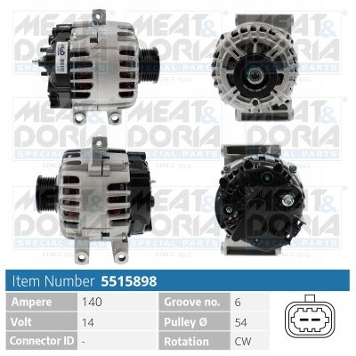 Alternatore MEAT & DORIA 5515898