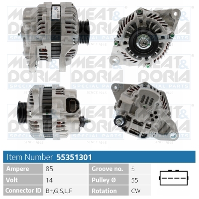 Alternatore MEAT & DORIA 55351301