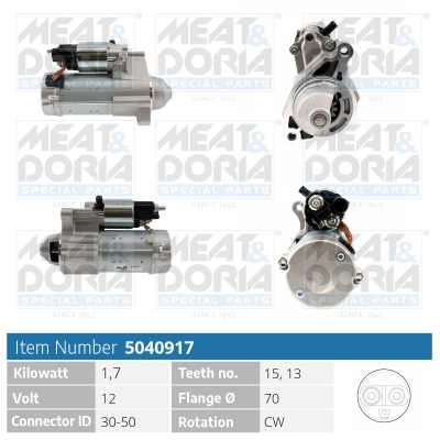 Motorino d'avviamento MEAT & DORIA 5040917