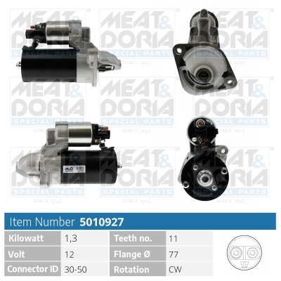 Motorino d'avviamento MEAT & DORIA 5010927