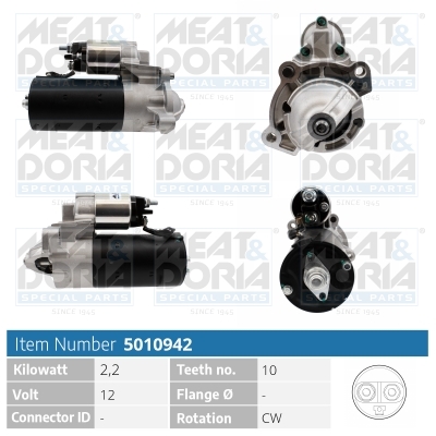 Motorino d'avviamento MEAT & DORIA 5010942