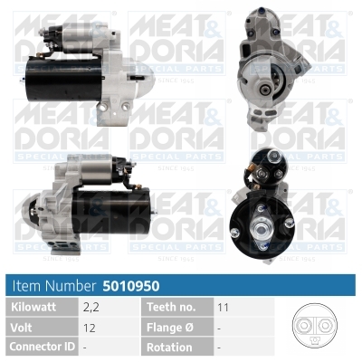 Motorino d'avviamento MEAT & DORIA 5010950