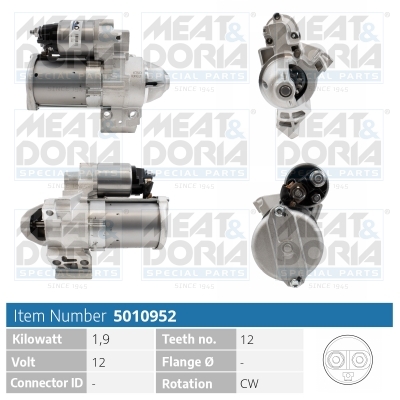 Motorino d'avviamento MEAT & DORIA 5010952