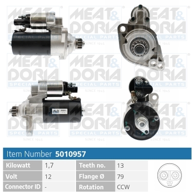 Motorino d'avviamento MEAT & DORIA 5010957