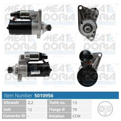 Motorino d'avviamento MEAT & DORIA 5010956